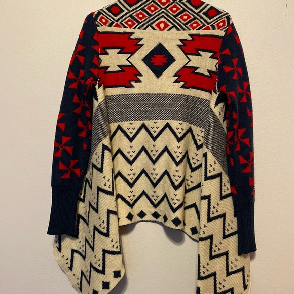 Hot & Delicious Southwest Aztec Open Front Cardigan Boho Womens Size S/M - Picture 2 of 6